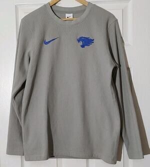 Men's Nike Kentucky Wildcats Alternative Logo Waffle Sweater Gray - Small